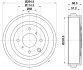 Brake Drum BEHR-HELLA 8DT355303231 (фото 1)