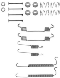 Ремкомплект гальмівних колодок BEHR-HELLA 8DZ355200811