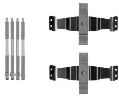 Комплект приладдя, накладка дискового гальма 8DZ BEHR-HELLA 8DZ355206261