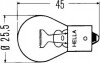 Лампочка 12 V 21 W Bau15S Py21W Жовта BEHR-HELLA 8GA 006 841-121 (фото 3)