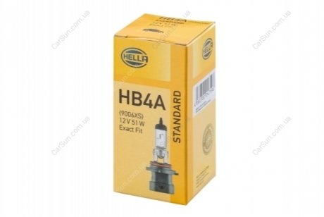 Лампа накаливания основная фара - (XS820960 / N10130001 / MS820960E) BEHR-HELLA 8GH 005 636-201