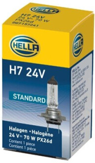 Лампочка H7 70W 24V.. <> BEHR-HELLA 8GH 178 555-251