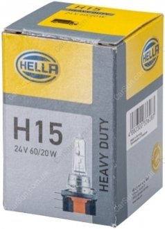 Лампочка Галогенна H15 24V 60/20W Pgj23T-1 Standard BEHR-HELLA 8GJ 168 119-241