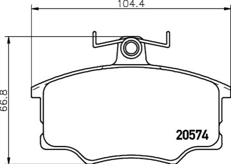 Гальмівні колодки BEHR-HELLA T5003