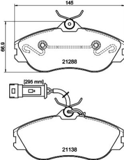 Колодки дискового тормоза BEHR-HELLA T5052