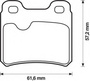 Колодки дискові задні Bendix 571407B