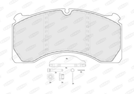 Колодки гальмівні задн, WVA 29124 BERAL BCV29124TK