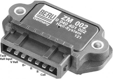 Комутатор системи запалювання - (XO39678360 / XO39416000 / 9390220) BERU ZM002