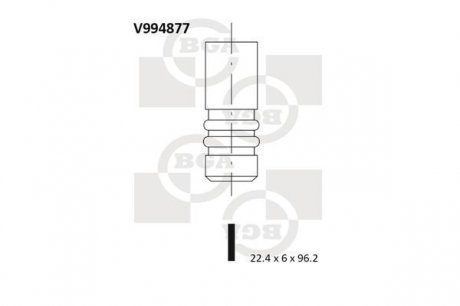 Клапан двигуна BGA V994877 (фото 1)