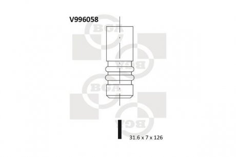Выпускной клапан - (OK55112121A) BGA V996058 (фото 1)