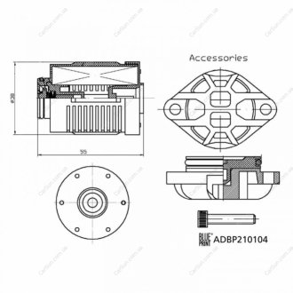 Гідравлічний фільтр, багатодискове зчеплення (повний привод) BLUE PRINT ADBP210104