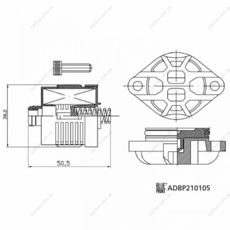 МАСЛЯНИЙ ФІЛЬТР HALDEX BLUE PRINT ADBP210105 (фото 1)