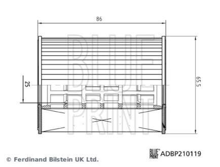 МАСЛЯНИЙ ФІЛЬТР BLUE PRINT ADBP210119