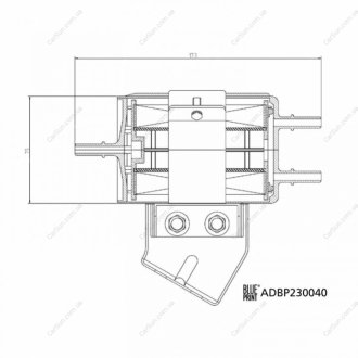 FILTR PALIWA SSANGYONG KORANDO 2.0 12- BLUE PRINT ADBP230040