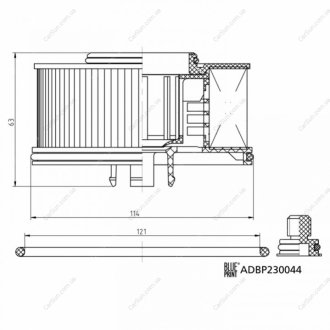 FILTR PALIWA HYUNDAI SANTA FE IV 07.18- BLUE PRINT ADBP230044