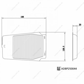 FILTR KABINY BLUE PRINT ADBP250044 (фото 1)