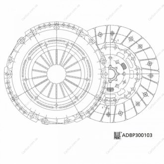 ЗЧЕПЛЕННЯ BLUE PRINT ADBP300103