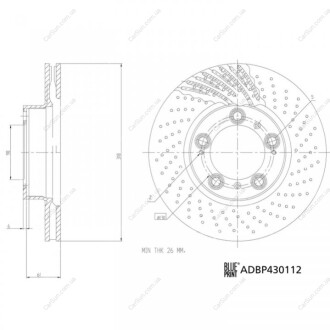 Гальмівний диск BLUE PRINT ADBP430112