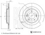 TARCZA HAM. KIA T. SPORTAGE 1,6-2,0 21- BLUE PRINT ADBP430152 (фото 3)