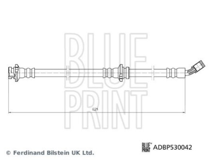 ГАЛЬМІВНИЙ ТРОС ЕЛАСТИЧНИЙ. NISSAN P. QASHQAI/X-TRAIL 1.2-2.0 DCI 13- LE BLUE PRINT ADBP530042 (фото 1)