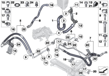 Крепления выхлопной труби BMW 07119902910