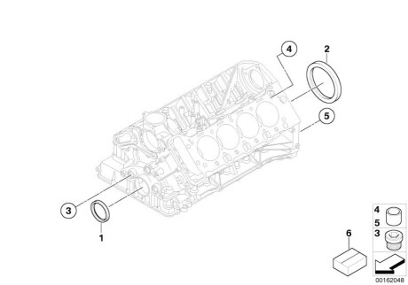 Комплект прокладок двигателя BMW 11110429839