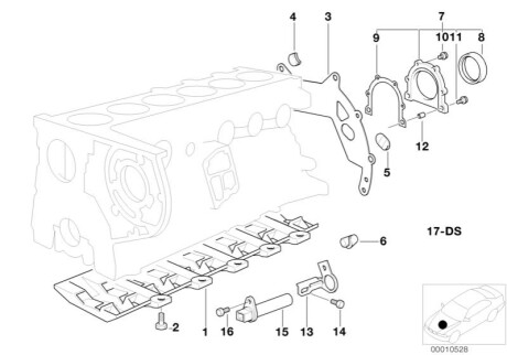 Комплект прокладок двигуна BMW 11112245749