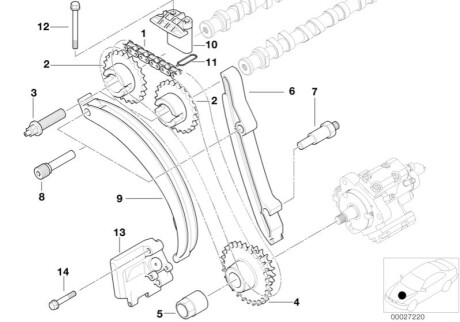 Цепь ГРМ BMW 11117787559