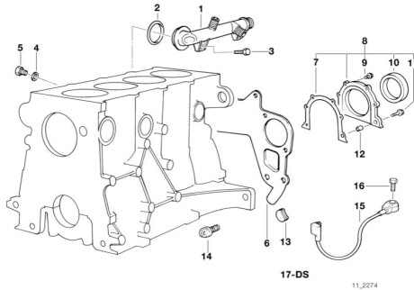 Комплект прокладок двигуна BMW 11119066436