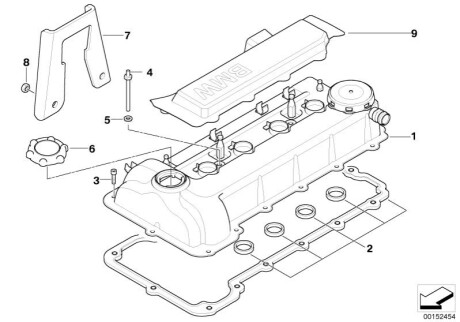 Прокладка клапанної кришки BMW 11120033999