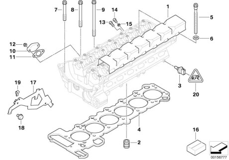 Комплект прокладок ГБЦ BMW 11121436821