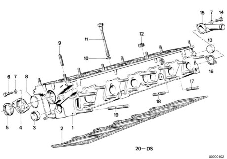 Прокладка ГБЦ H11111 BMW 11121722726