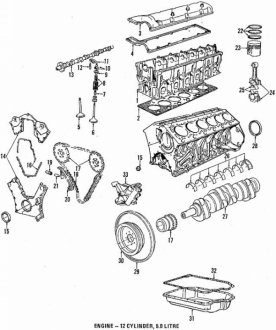 Ущільнювач M70M73 П BMW 11121725002