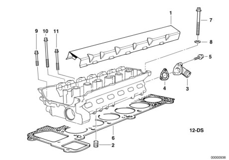 Прокладка ГБЦ BMW 11121726625