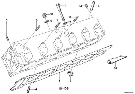 Прокладання ГБЦ BMW 11121730745