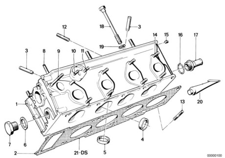 Комплект прокладок ГБЦ BMW 11121734142