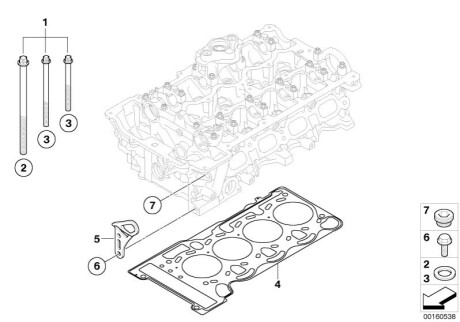 Прокладка ГБЦ BMW 11127578094