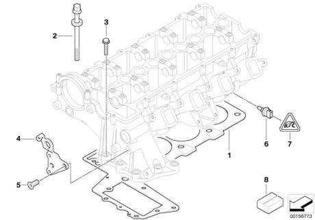 Комплект прокладок ГБЦ BMW 11127788072