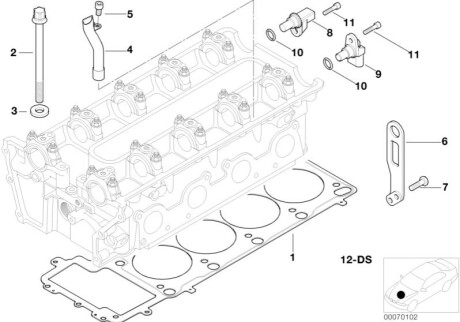 Прокладка ГБЦ BMW 11127833758