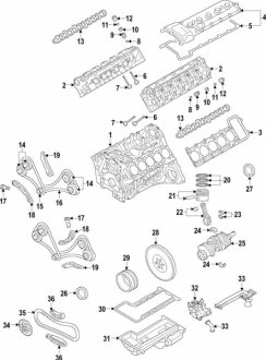 Перекладка ущіль ГБЦ BMW 11127837460