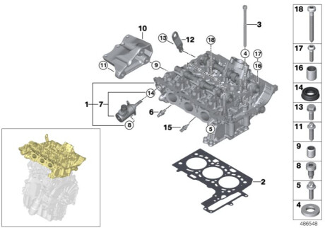 Прокладка ГБЦ BMW 11127934599