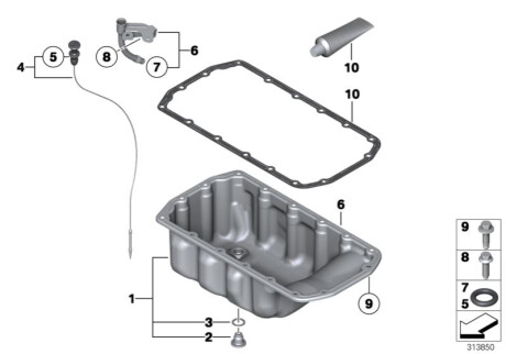 Кільце A16X22 CU BMW 11137546275