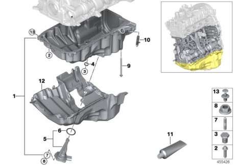 Оригинальная запчасть BMW 11138611691