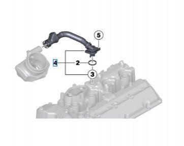 Патрубок вентиялции картера BMW 11157843151