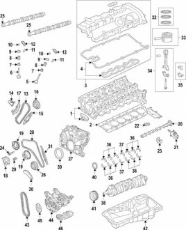 Упорная шайба коленчатого вала двигателя BMW 11211021456