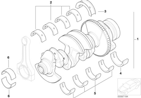 Корінний вкладиш BMW 11211439949