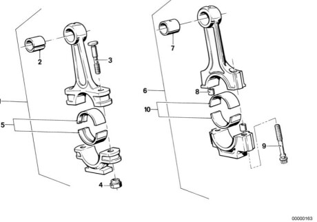 Вкладыш подшипника красный H11240 BMW 11241258431