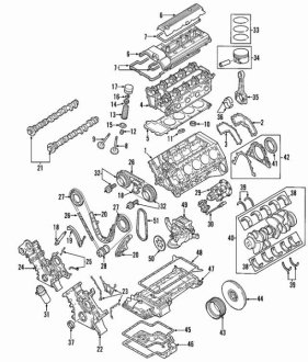 Шатунный подшипник двигателя BMW 11241407492 (фото 1)