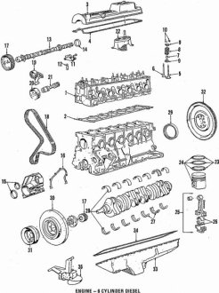 Комплект поршневых колец BMW 11251287118