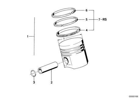 Поршень BMW 11251288095